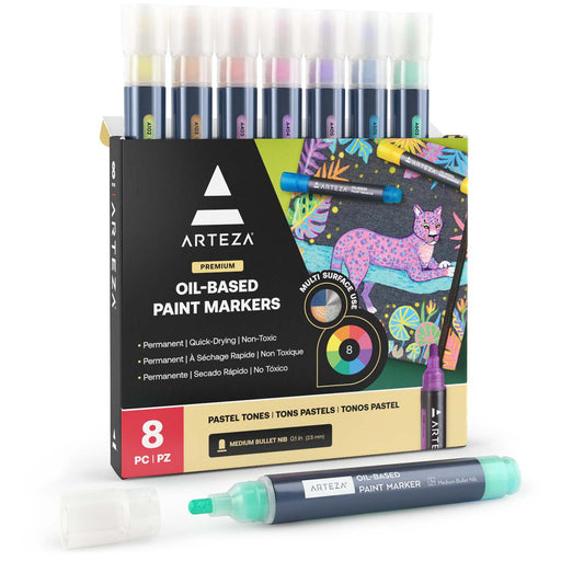 Arteza Pastel Oil Based Paint Markers 