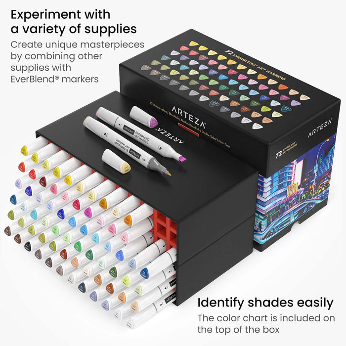 EverBlend™ Ultra Art Markers- Set of 72