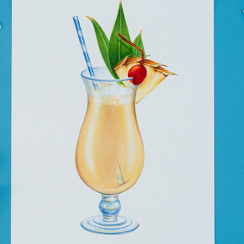 How to Draw a Piña Colada