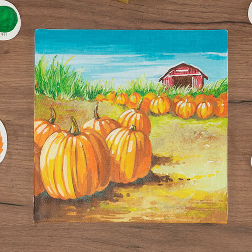 How to Draw a Pumpkin Patch