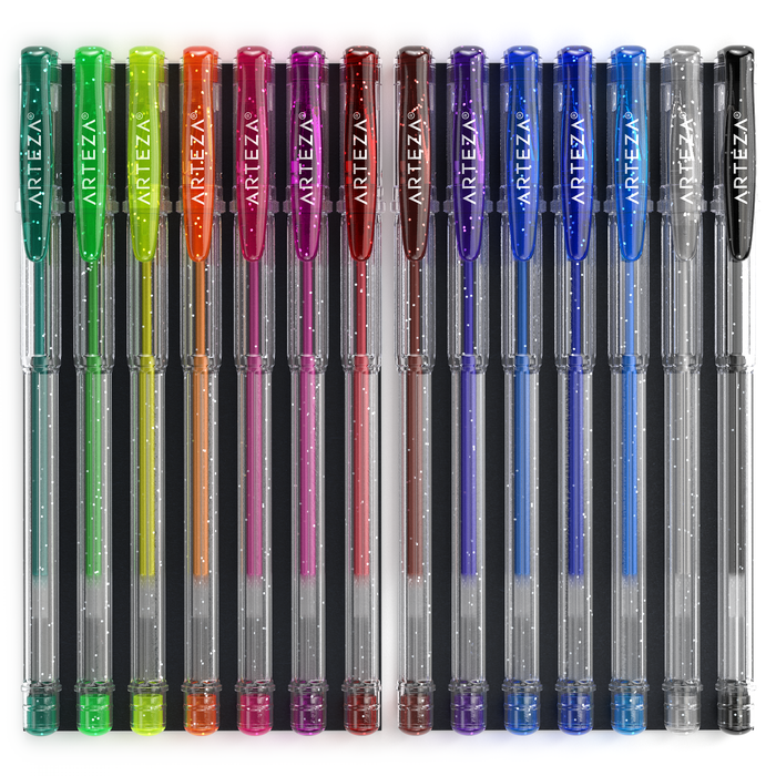 Gel Ink Multicolor Gel Pen Set Gel Ink Pens, Glitter Set Of 14 โ
