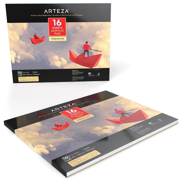 Acrylic Pad, 27.9cm x 35.5cm, 16 Sheets - Pack of 2