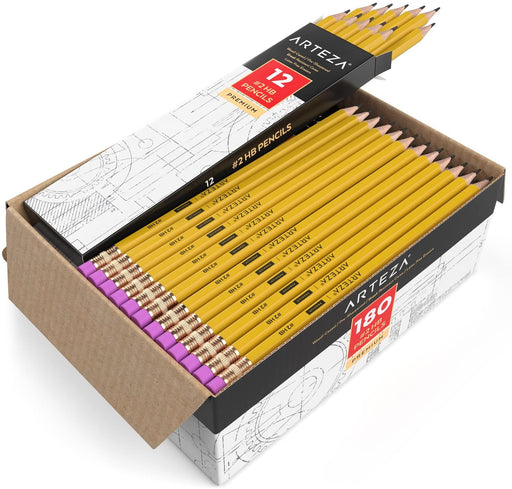 Arteza #2 HB Pencils Box of 180