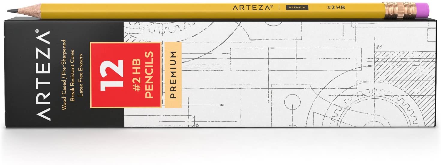 HB Wood Pencils - Box of 72