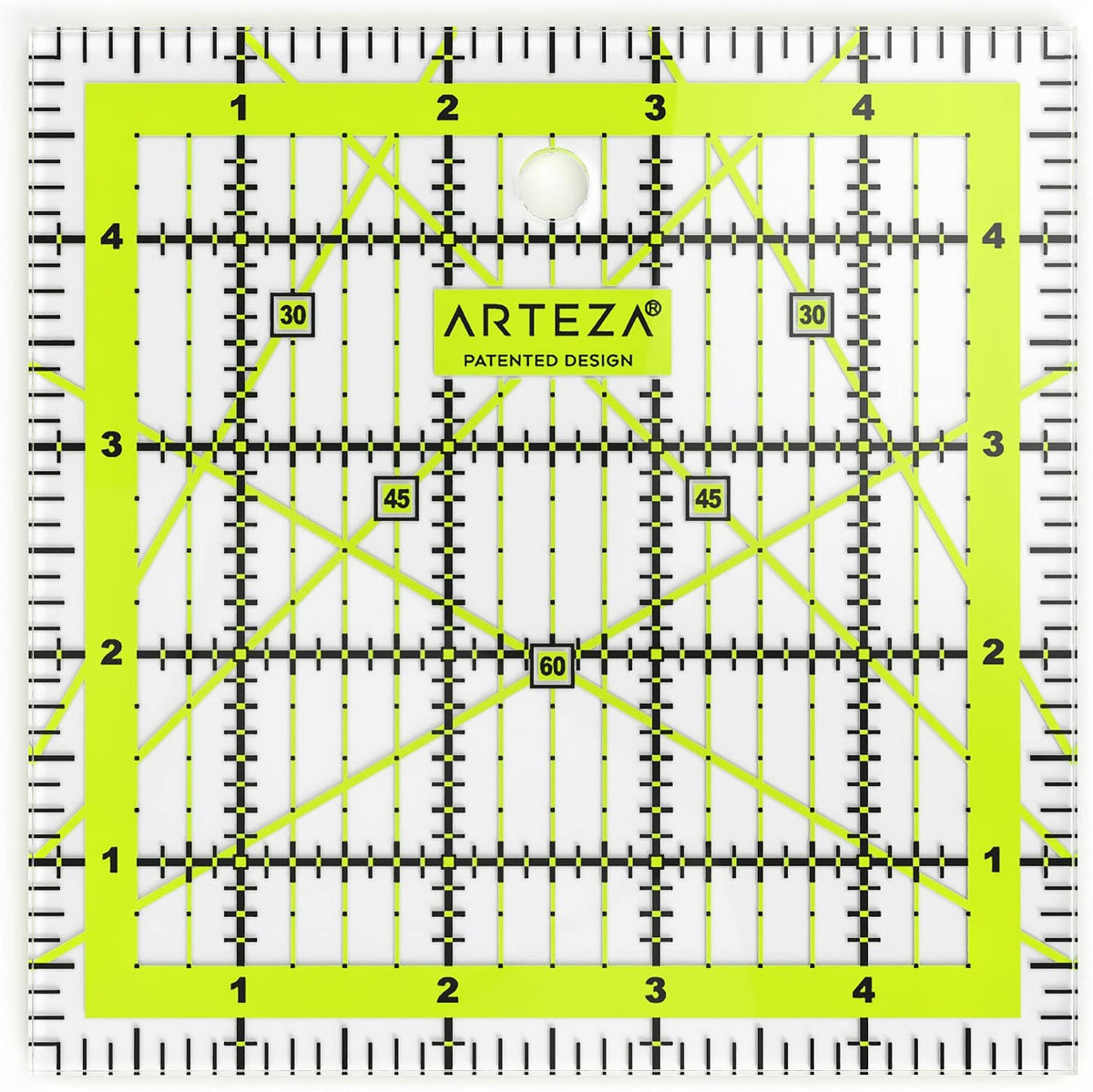 Arteza 6x6 Acrylic Quilters Ruler