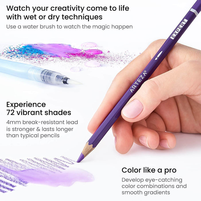 Expert Watercolour Pencils - Set of 72