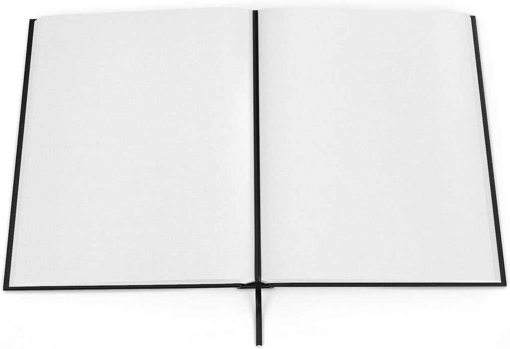 Drawing Books, Black Hardbound, 21.6cm x 27.9cm - Pack of 2