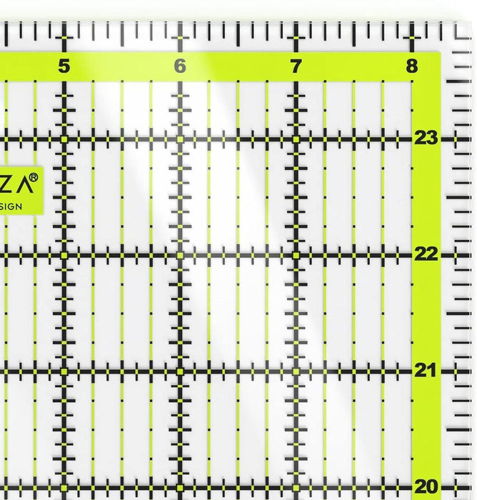 Acrylic Quilters Ruler, 21.5 cm x 61 cm (8.5" x 24")