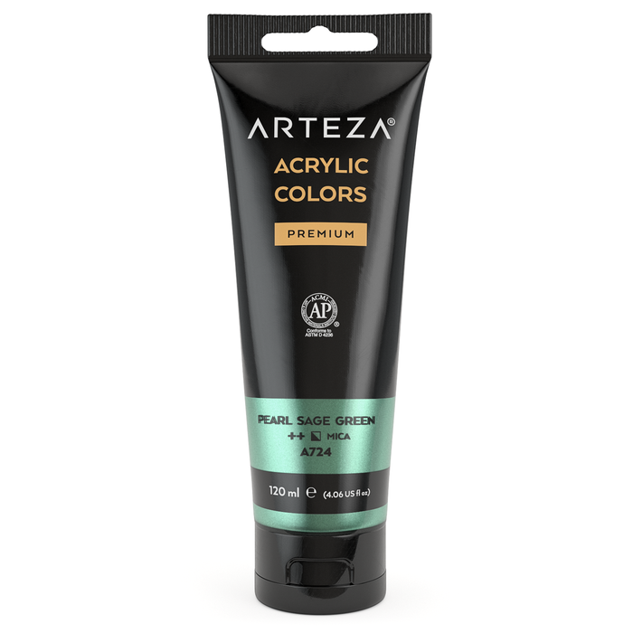 Metallic Acrylic Premium Paint, 120ml Tube - Single Colour (more colours available)