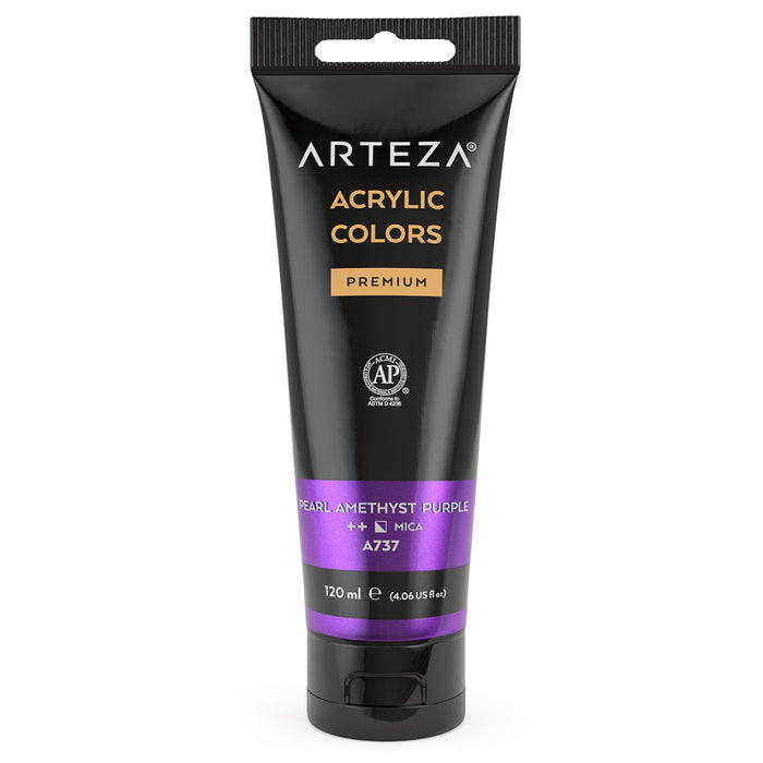 Metallic Acrylic Premium Paint, 120ml Tube - Single Colour (more colours available)