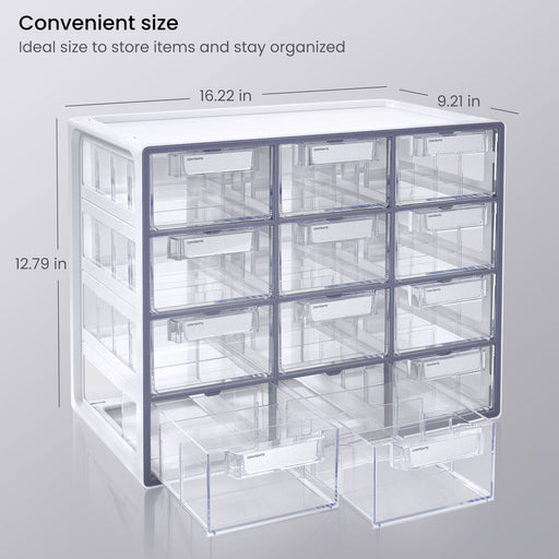 Sizing with 12 Drawer Storage Cabinet