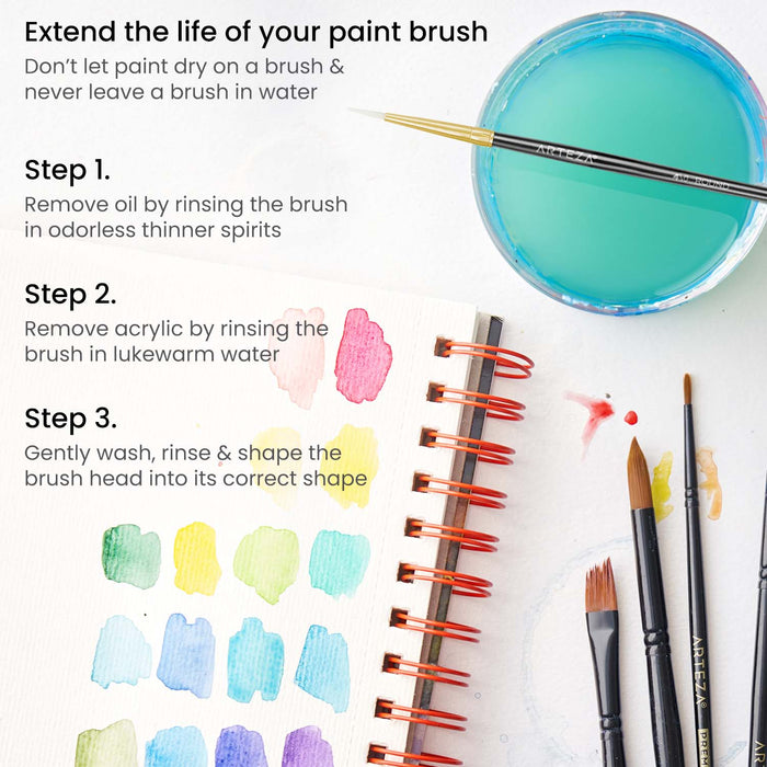 Detail Paint Brush - Set of 15