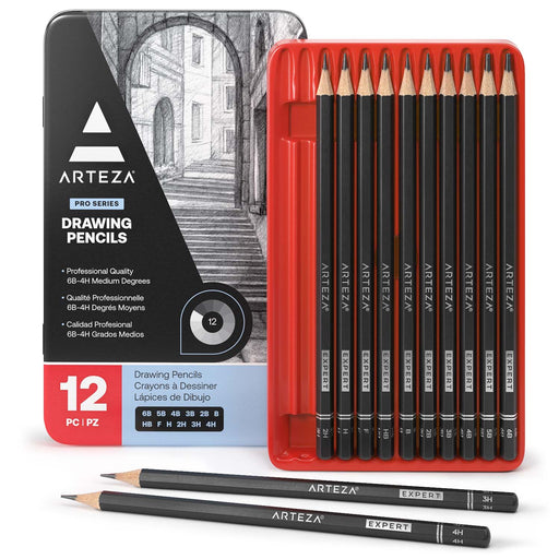 Pro Series Drawing Pencils Package Set of 12 