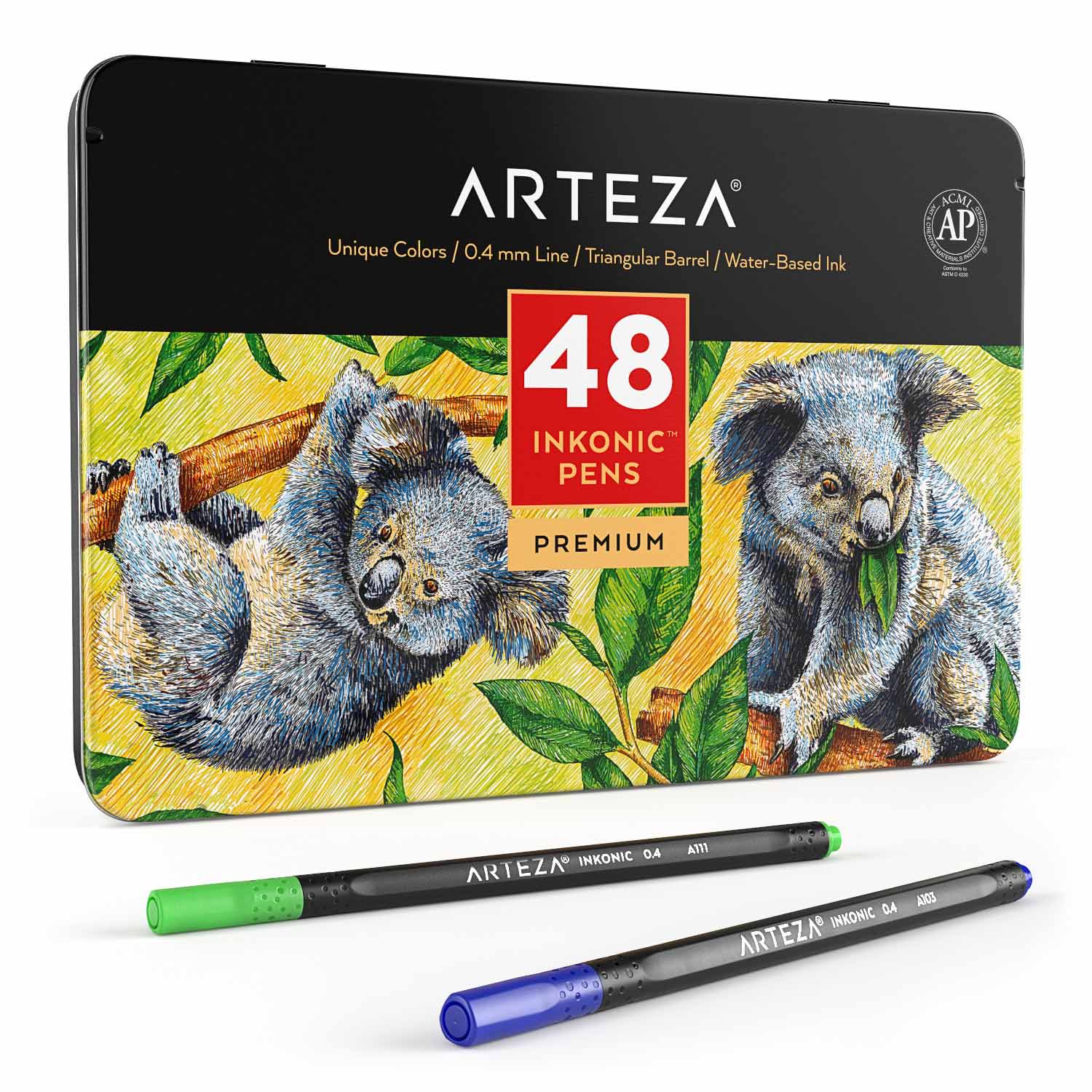 Inkonic™ Fineliner Pens - Set of 48