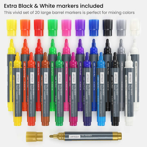 Arteza Oil Based Paint Markers 20 Pack