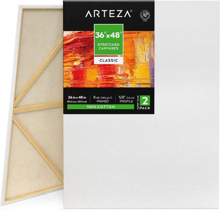 Classic Stretched Canvas, 91.4cm x 121.9cm- Pack of 2