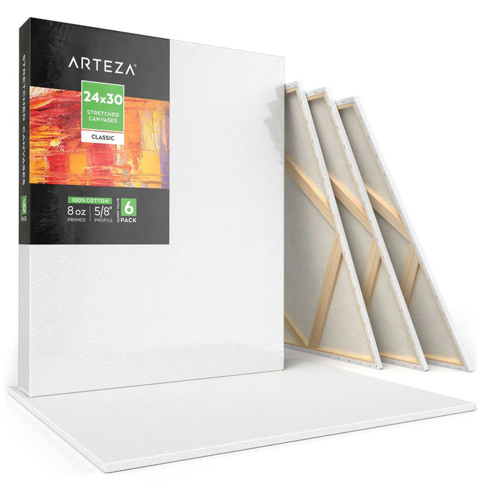 Classic Stretched Canvas, 61cm x 76.2cm - Pack of 6