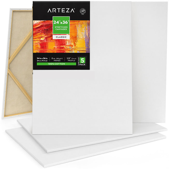 Classic Stretched Canvas, 61cm x 91.4cm - Pack of 5