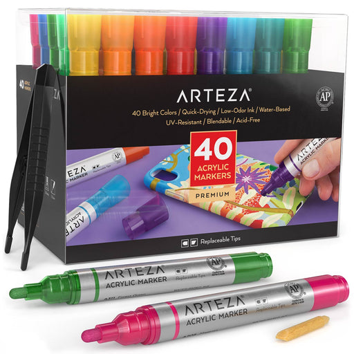 Arteza Acrylic Paint Markers Pack of 40