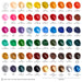 Acrylic Paint Set 22ml Tubes Set of 60 Color Chart