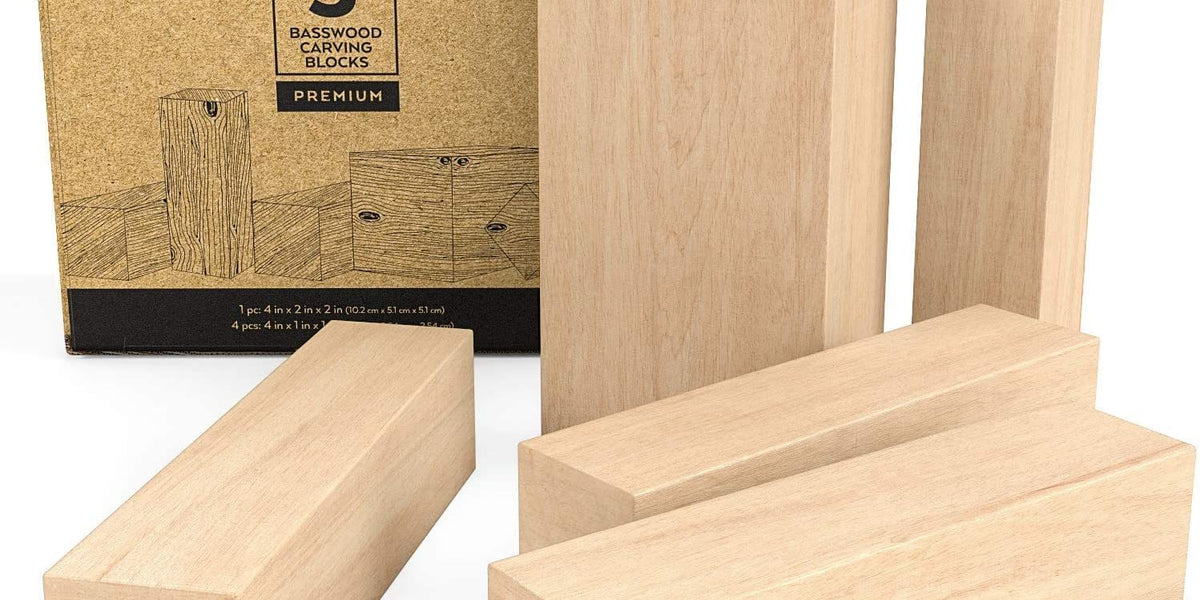 Basswood Carving Blocks Arteza