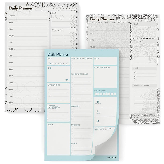 Daily Planner Pad, 15.2 cm x 22.9 cm, 80 Sheets —