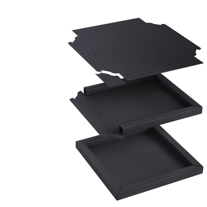 DIY Foldable Canvas Frame, Black, Mixed Media, 24.2cm x 24.2cm - 20 Sheets