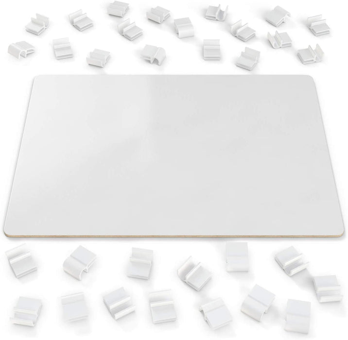 Dry Erase Lapboards, 23cm x 30.5cm  - Bulk Set of 32