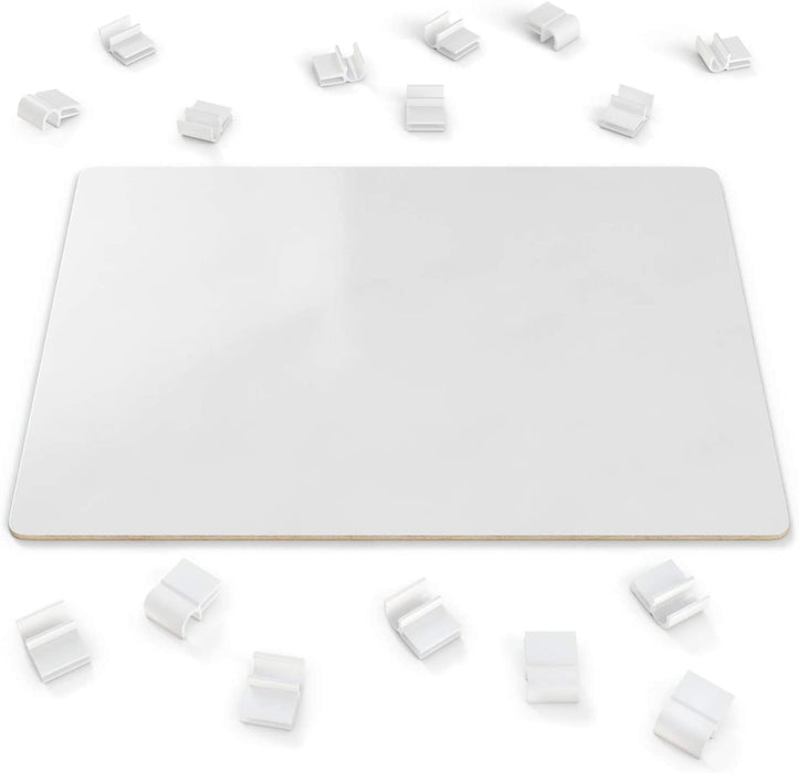 Dry Erase Lapboards, 23cm x 30.5cm - Bulk Set of 16