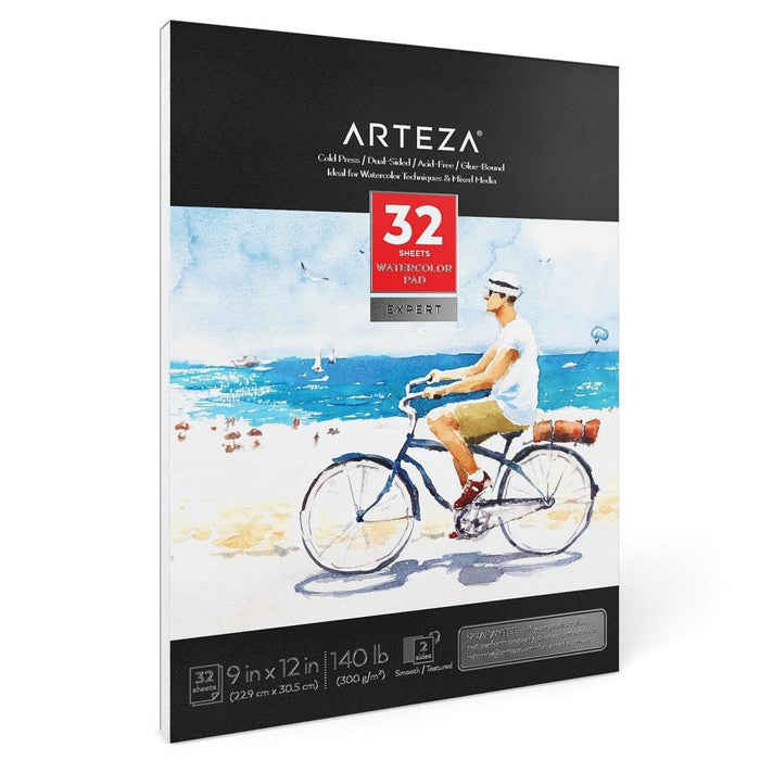 Expert Watercolour Pad, Cold-Pressed, 22.9cm x 30.5cm, 32 Sheets