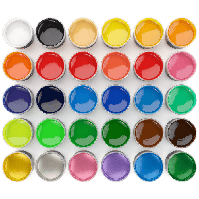Kids Finger Paints, Assorted Colours - Set of 30