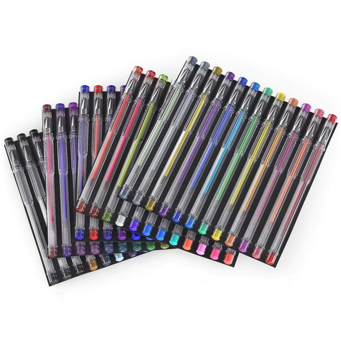 Gel Ink Pens, Assorted Colours - Set of 60