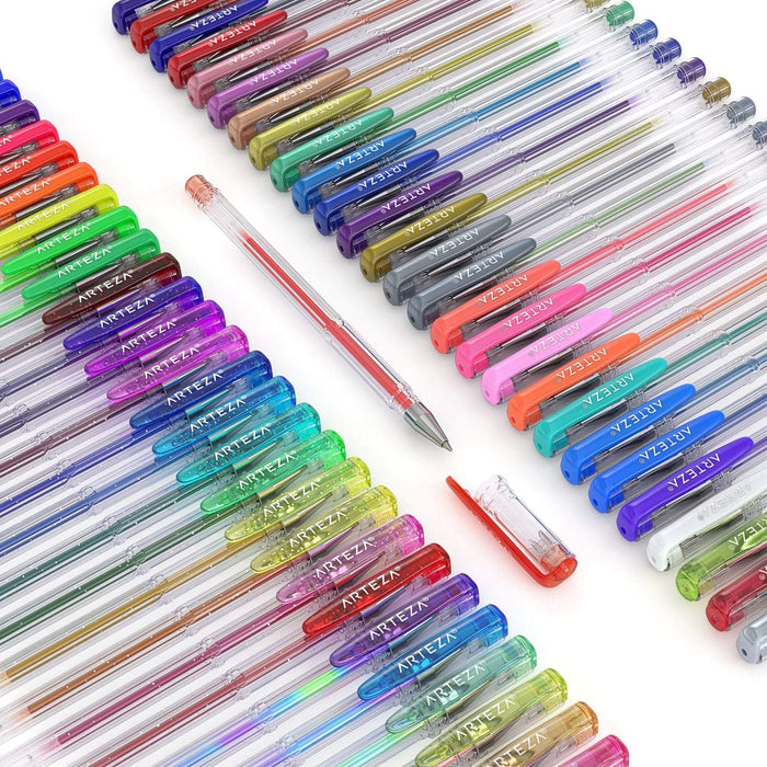 Gel Ink Pens, Assorted Colours Set of 60 —