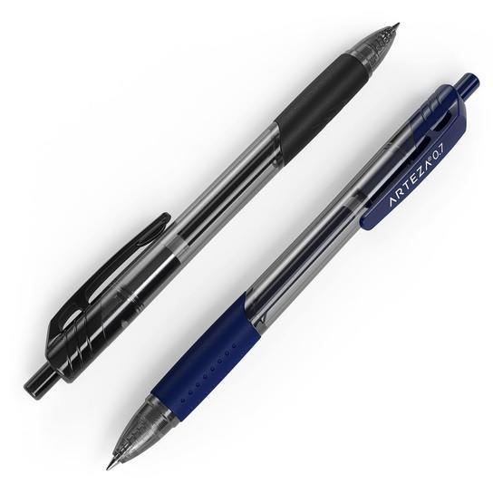 Retractable Gel Ink Pens, Black & Blue - Set of 30