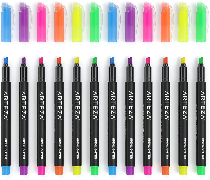 Highlighters, Neon, Narrow Chisel Tips - Set of 60