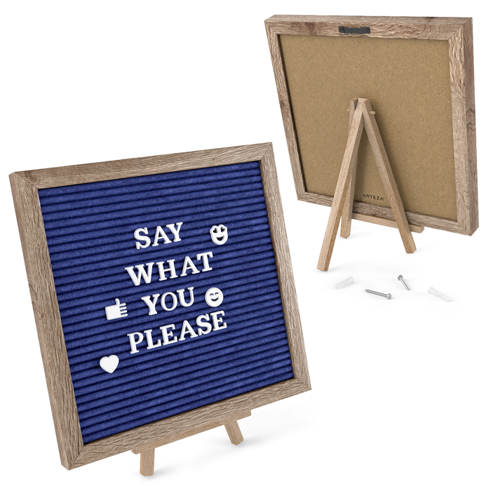 Letter Board Set, Soft Blue Felt, 25cm x 25cm