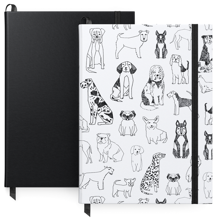 Journals, Dog Design, Lined Paper- Set of 2