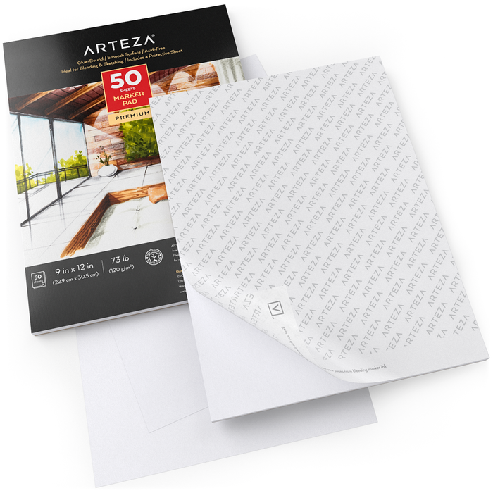 Marker Paper Pad, 22.9cm x 30.5cm, 50 sheets