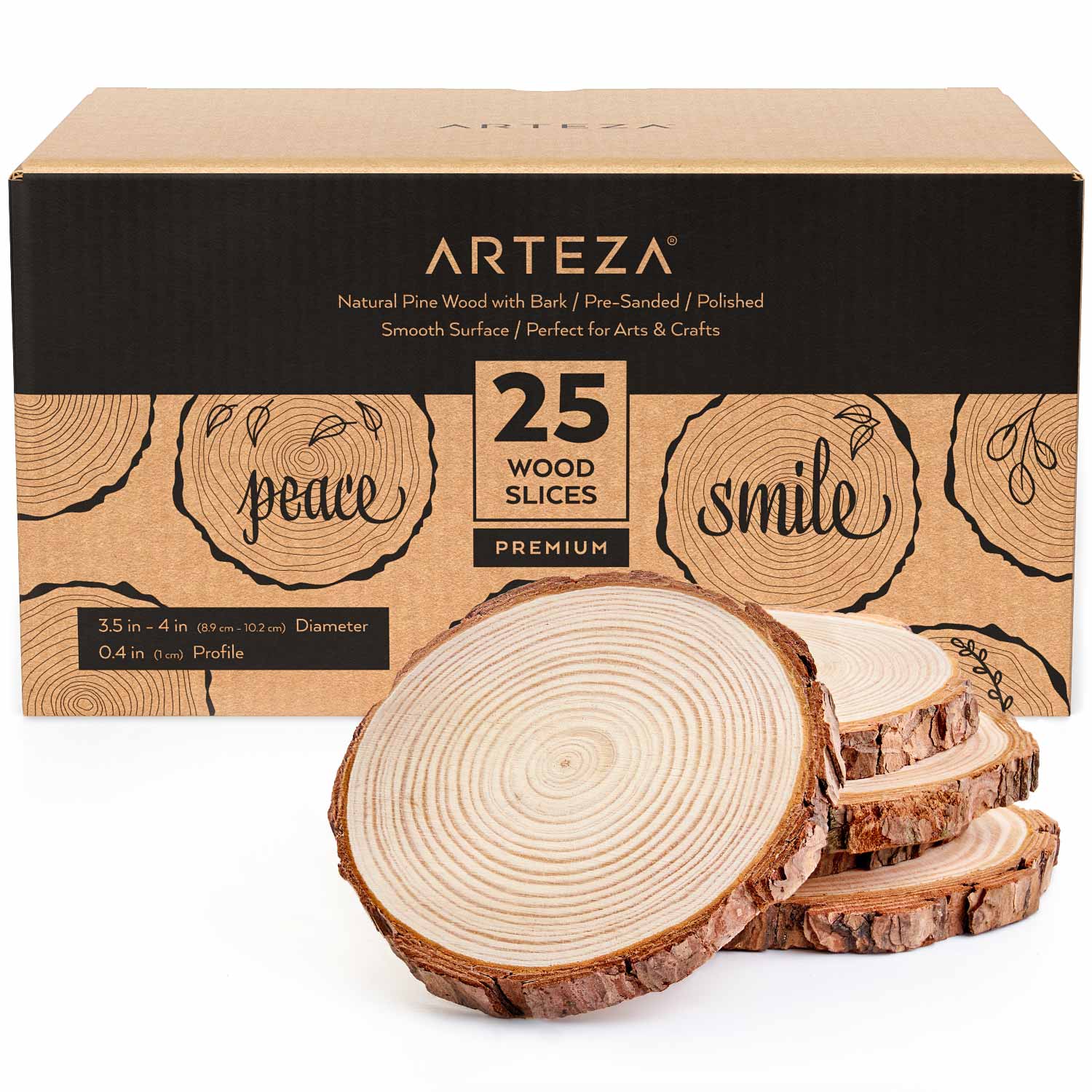 Medium Wood Slices - Set of 25