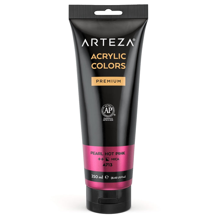 Metallic Acrylic Premium Paint, 250ml Tube - Single Colour (more colours available)