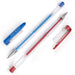 Blue and Red Metallic Gel Ink Pens
