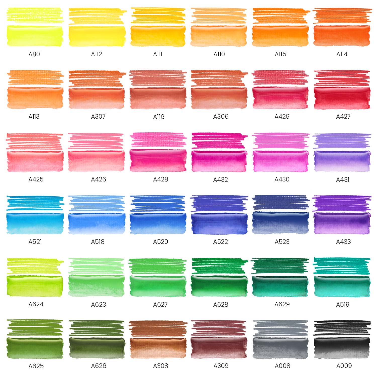 Real Brush Pens®, Dual-Tip - Set of 36