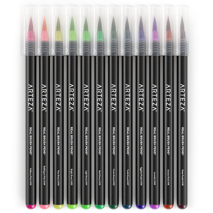Real Brush Pens®, Magic Forest Tones - Set of 12