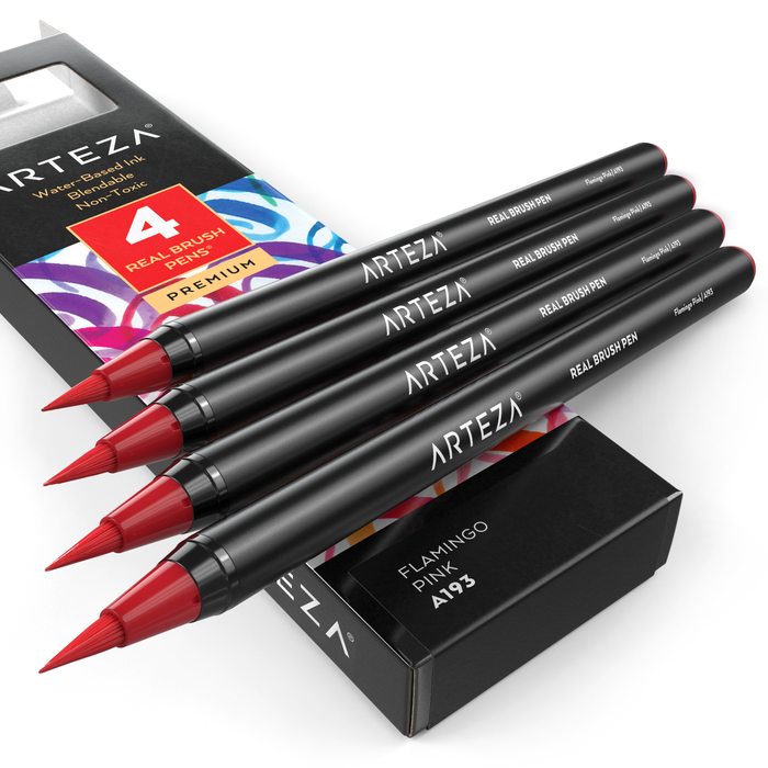 Real Brush Pens®, Single Colour - Pack of 4 (more colours available)