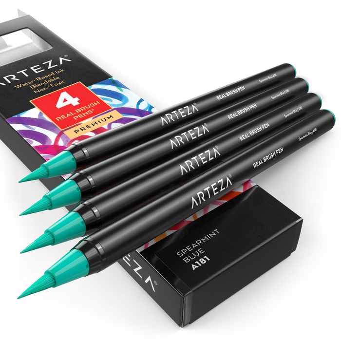 Real Brush Pens®, Single Colour - Pack of 4 (more colours available)
