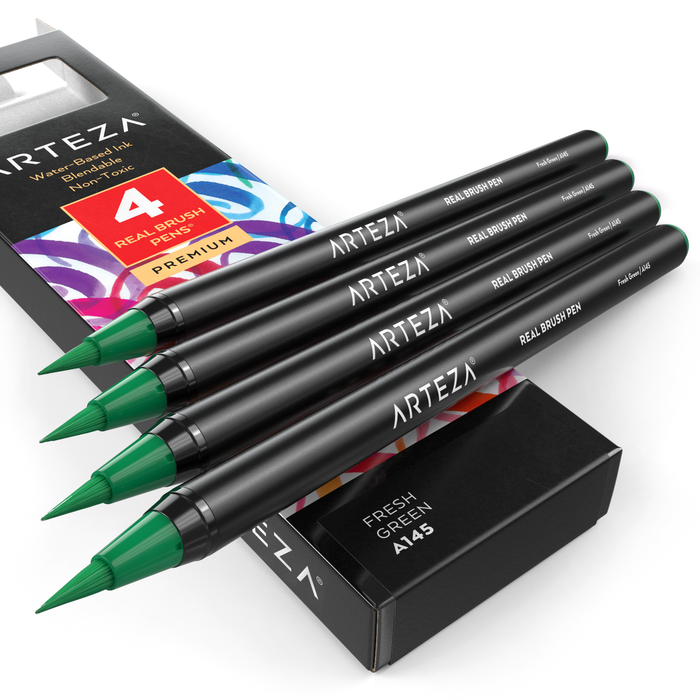 Real Brush Pens®, Single Colour - Pack of 4 (more colours available)
