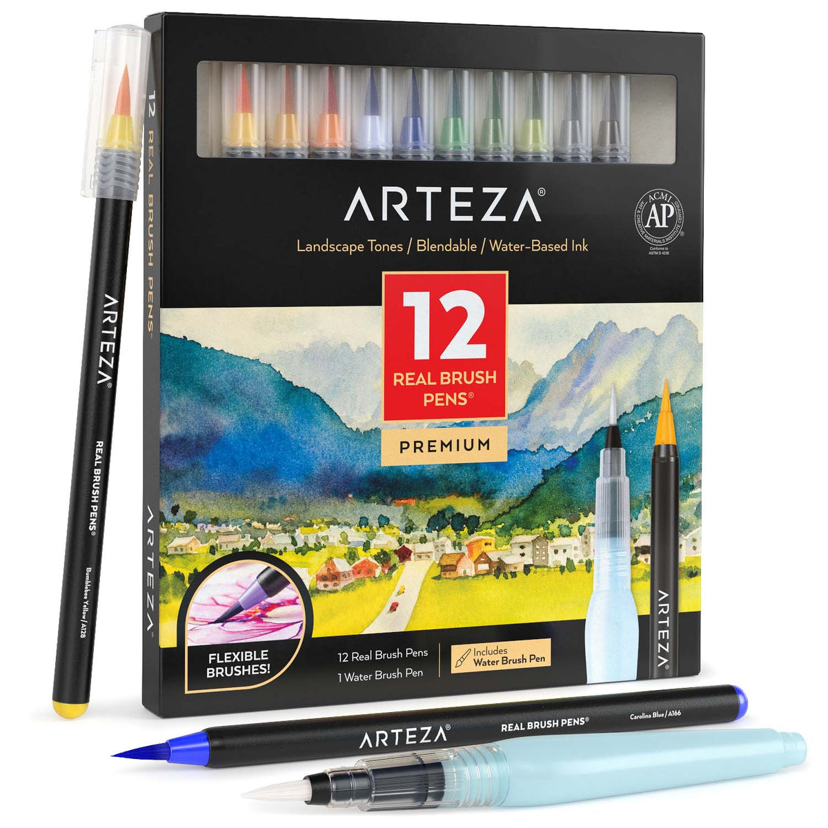 Real Brush Pens®, Landscape Tones Set of 12 —