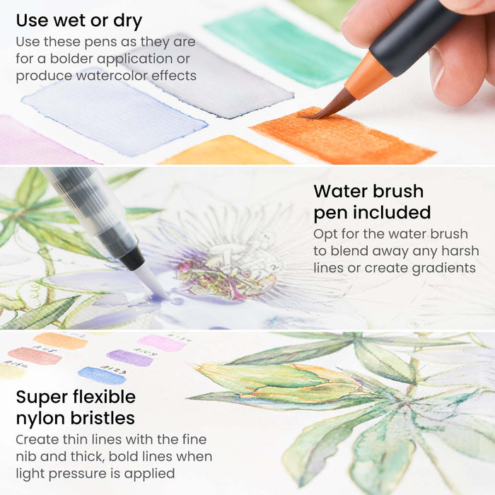 Real Brush Pens®, Landscape Tones - Set of 12