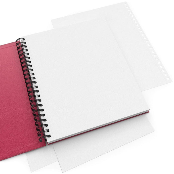 Sketchbook, Pink Spiral Hardcover, 22.9cm x 30.5cm, 200 Pages