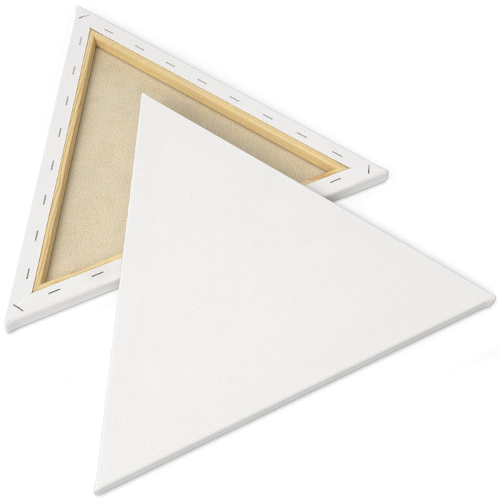 Triangle Stretched Canvas, 35.6cm Sides - Pack of 8